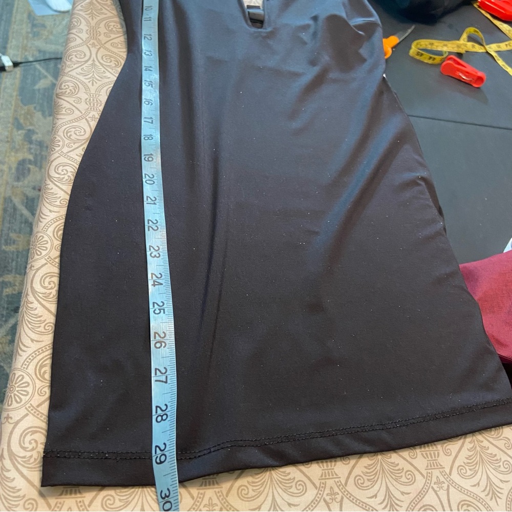 Windsor Glitter Micro Mini Dress Plunging Deep V Little Black Bodycon Medium M - Picture 4 of 12